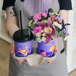 Капучино + композиция в стаканчике №1