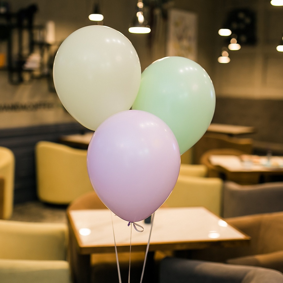 Круглый шар с гелием (пастель)