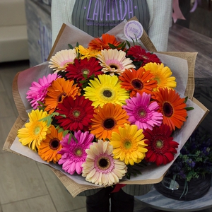 Большой букет гербер