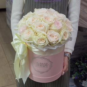 Коробка самых нежных роз