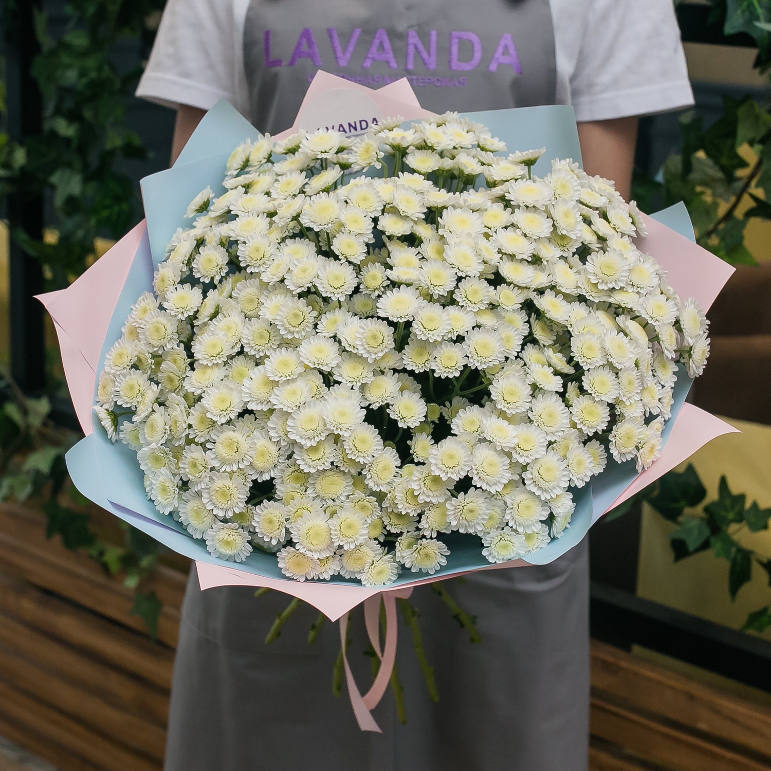 Букет ромашковой хризантемы Сталион