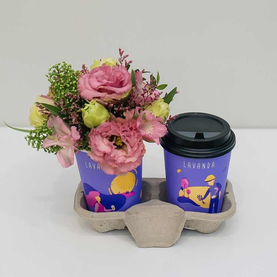 Капучино + композиция в стаканчике №9