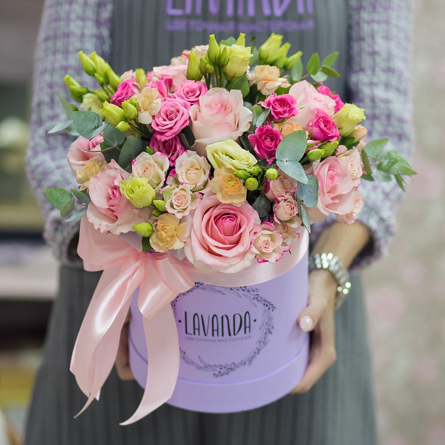 Лавандовая коробочка летних цветов