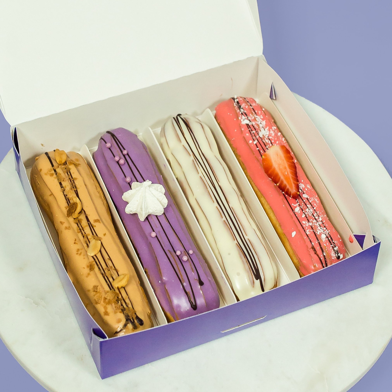 Набор из 4 эклеров (ассорти)