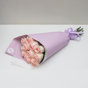 11 розовых Эквадорских роз 50 см.