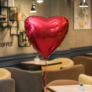 "Красное сердце" фольгированный шар с гелием