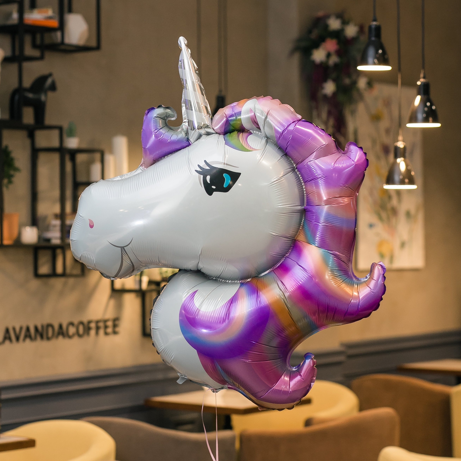 "Единорог" фольгированный шар с гелием