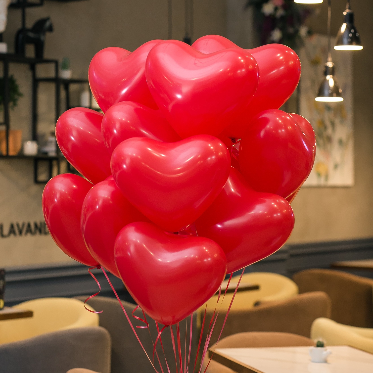 Шар с гелием в форме сердца