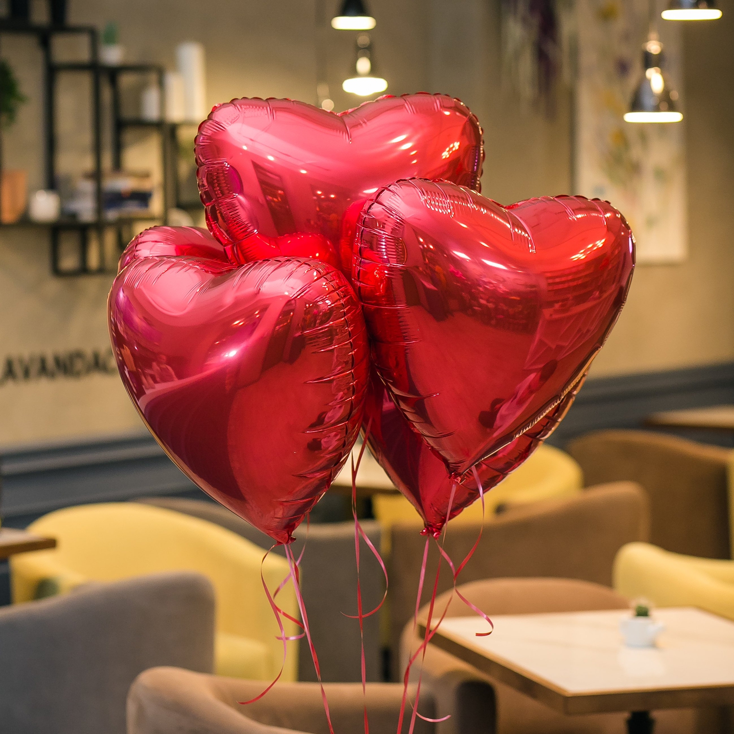 "Красное сердце" фольгированный шар с гелием