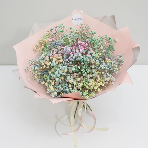 Букет крашенных гипсофил