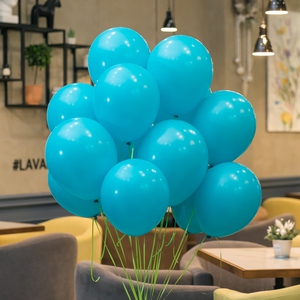Бирюзовый шар с гелием