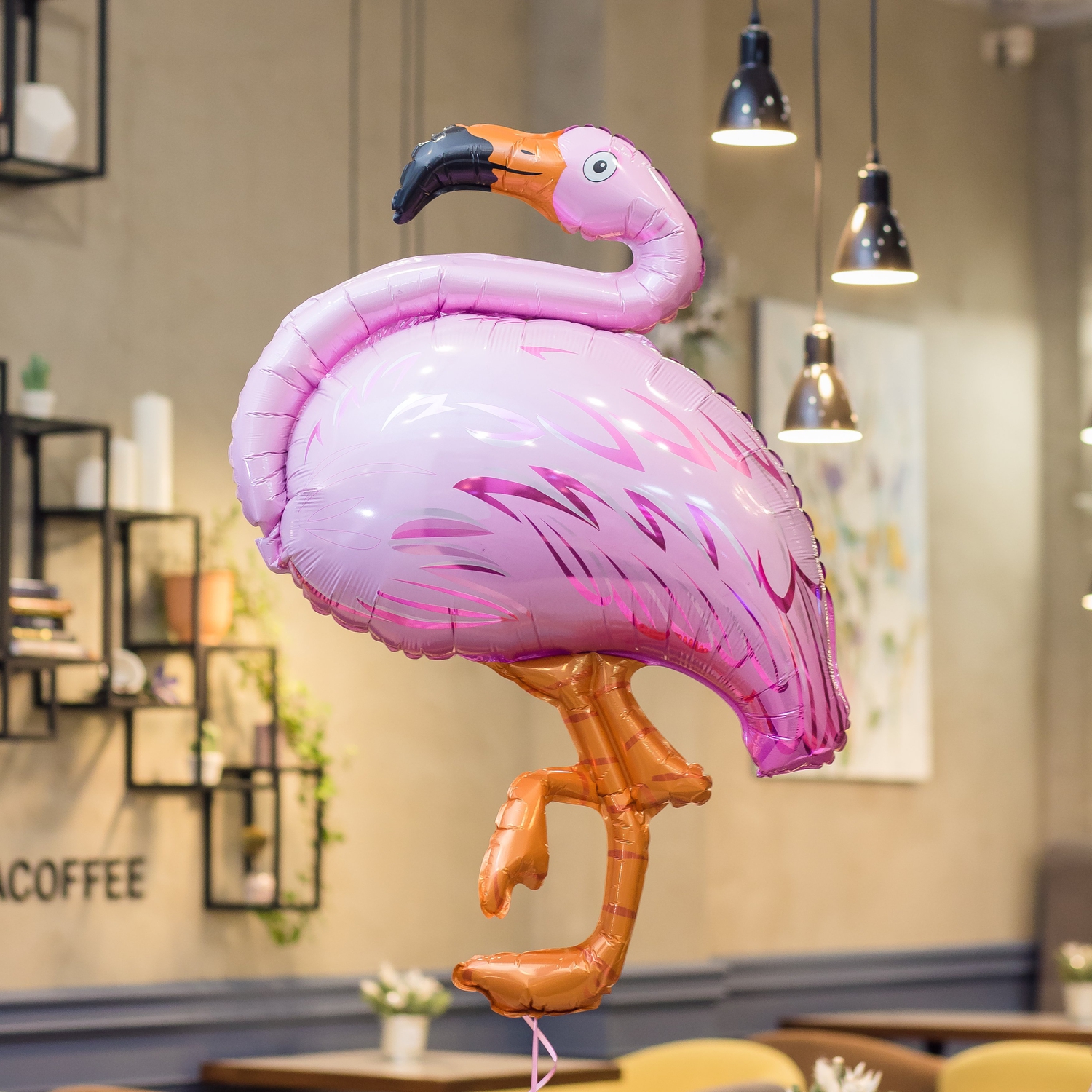 "Фламинго" фольгированный шар с гелием