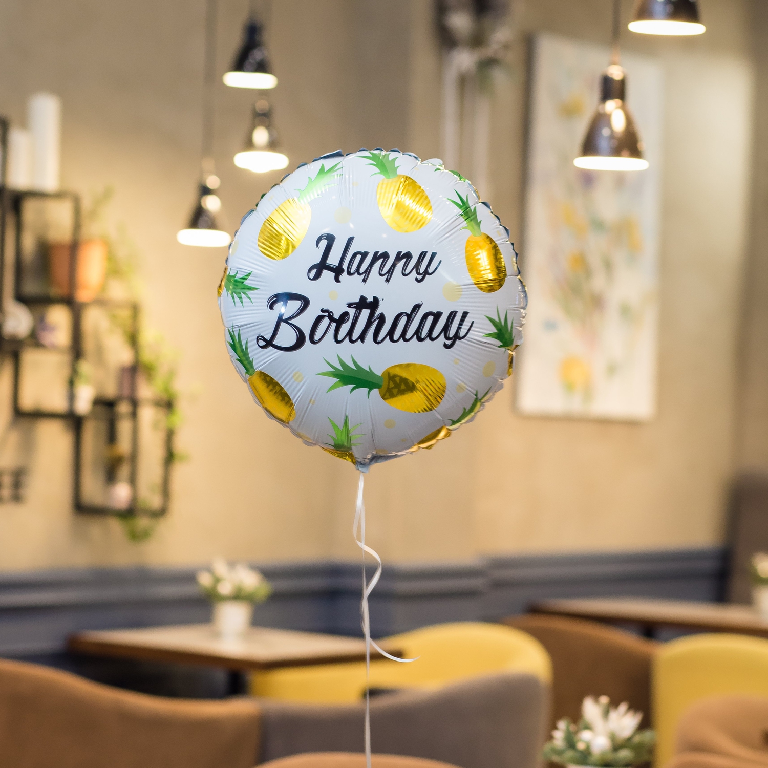 "С Днем Рождения" фольгированный шар с гелием