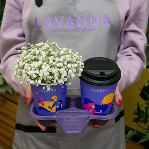 Латте + композиция в стаканчике №11